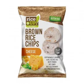 Rizs chips, sajt, 60 g, RICE UP